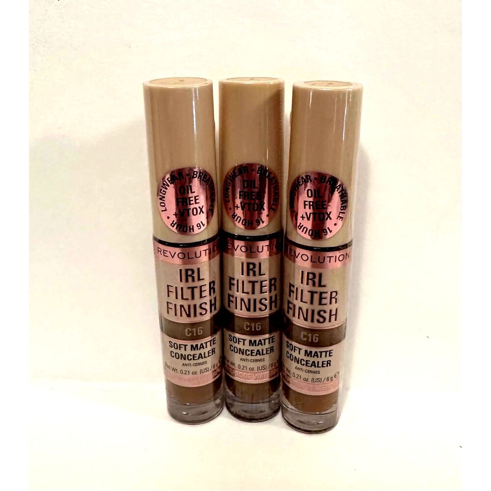 3X Revolution IRL Filter Finish Soft Matte Concealer #C16 NEW Sealed